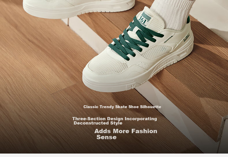 361° Men's Sports Shoes Soda Autumn Mesh Breathable Lightweight White Sneakers 672516626-4 7