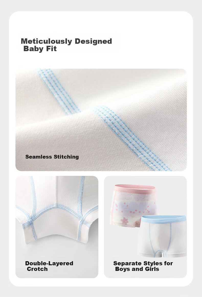 Babycare Children's Cotton Underwear Girls' Boxer Shorts Boys' Briefs Baby Boxer Pants 11