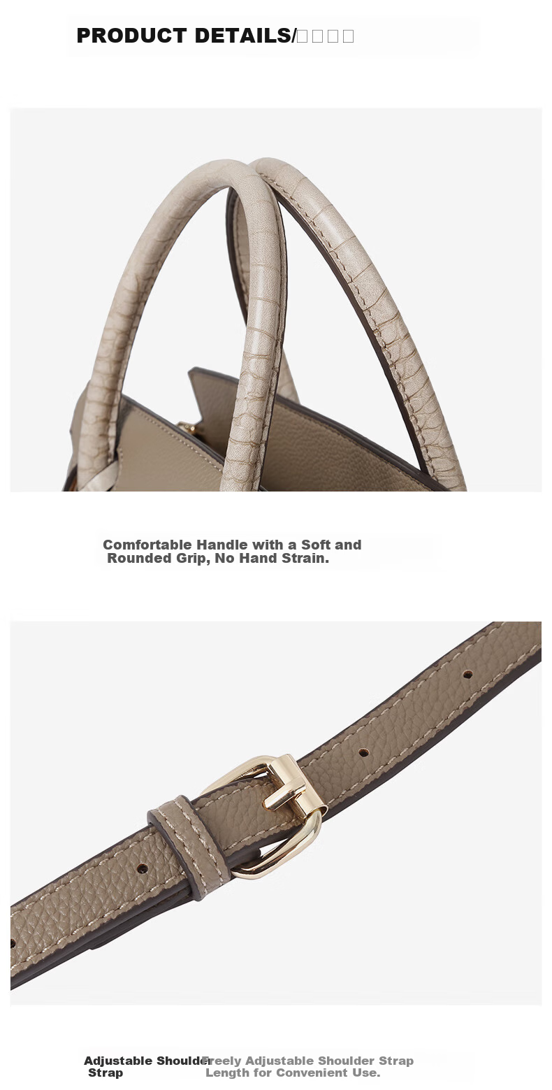 TUCANO 2026 New Women's Leather Handbag Luxury Kelly Shoulder Crossbody Bag Mother's Day Gift 16