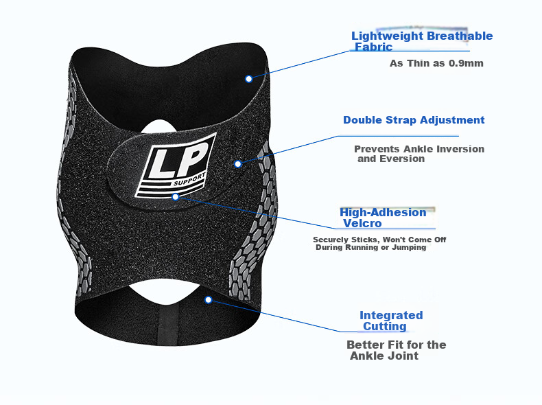 LP Ankle Support Brace for Ligament Injury and Sprain Recovery, Anti-Sprain Joint Stabilizer, Professional Sports Wearable with Shoe Compatibility 5