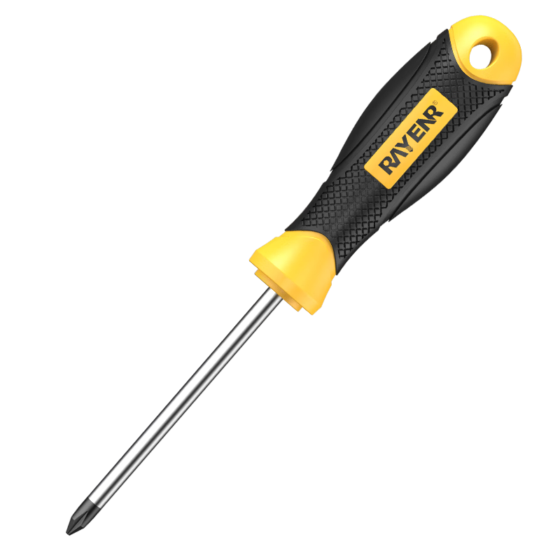 Ruineng Screwdriver Set with Strong Magnet, Phillips And Flathead, 4 Pieces 6*100+3*75mm, Screwdriver Set for Home Repair Tools