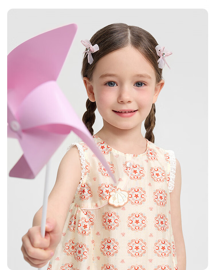 Balabala [balaOne] Girls' Short Sleeve Set Children's Baby Two-Piece Outfit 2026 Spring Summer Collection 10