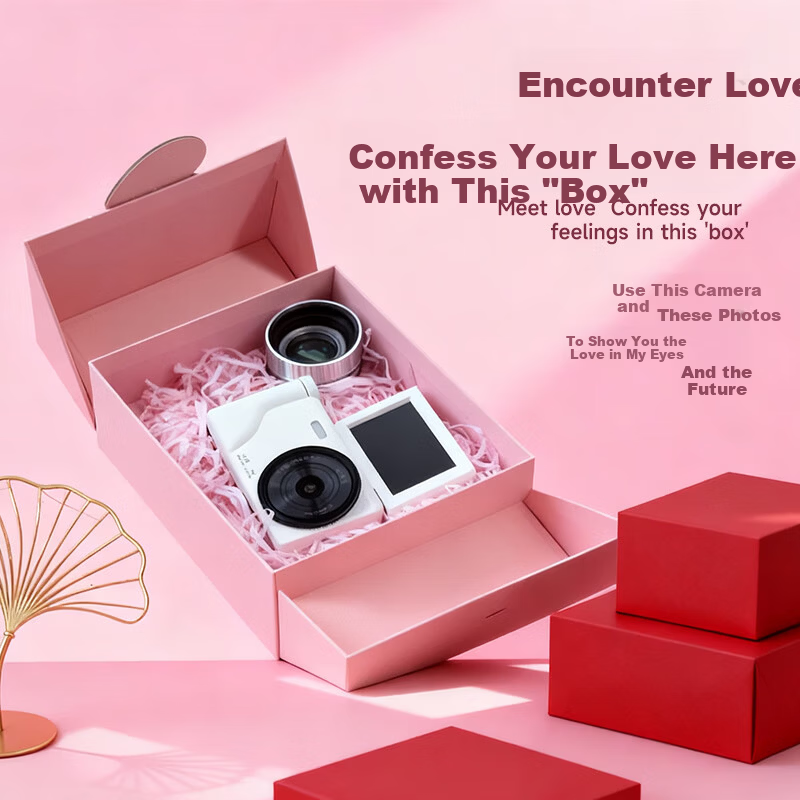 FAMUE HD CCD Digital Camera Student Retro Beauty Compact Camera Flip Screen Selfie Camera Campus Travel Vlog Entry-Level Camera Birthday Gift 1