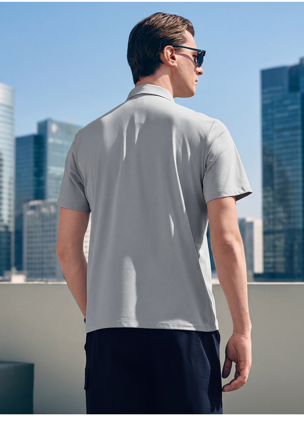 FILA Official Wang Yang Men's Knitted Short Sleeve Polo Shirt 2026 Summer Moisture-Wicking Quick-Dry Comfortable Top 7