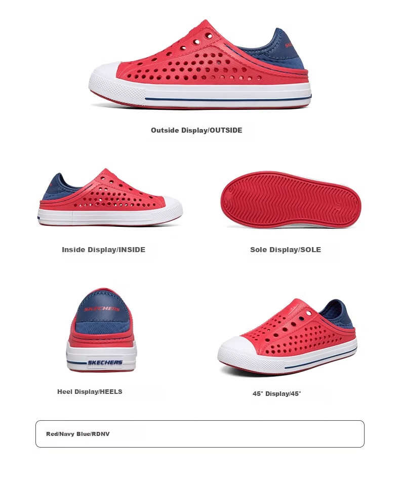 Skechers Girls' Summer Breathable Slip-On Mesh Casual Sandals Holes Shoes 308006L 20