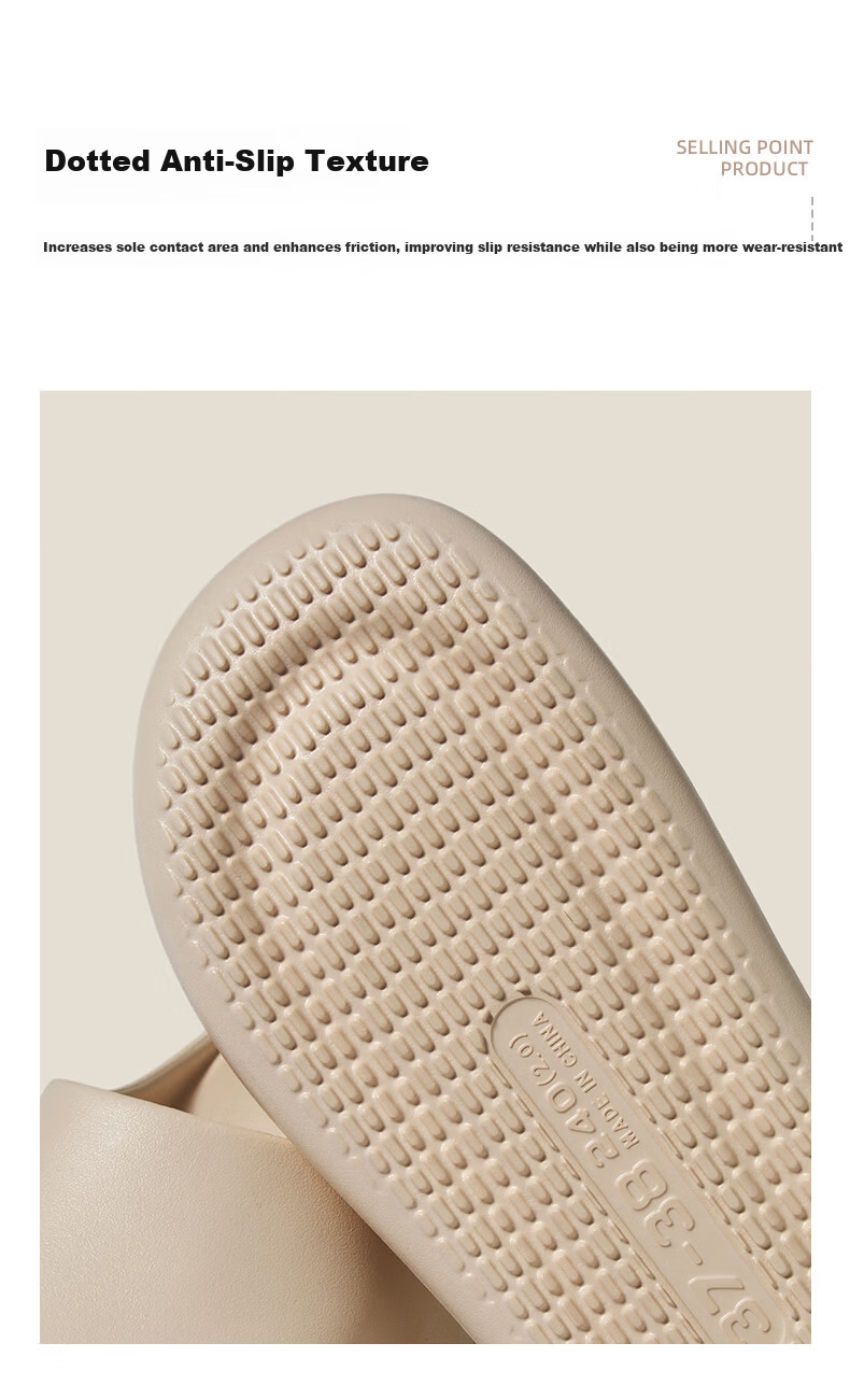 Puxi Youji Men's Casual Indoor Slippers Simple Bathroom EVA Non-Slip Slippers Women Clay Brown Size 40-41 9
