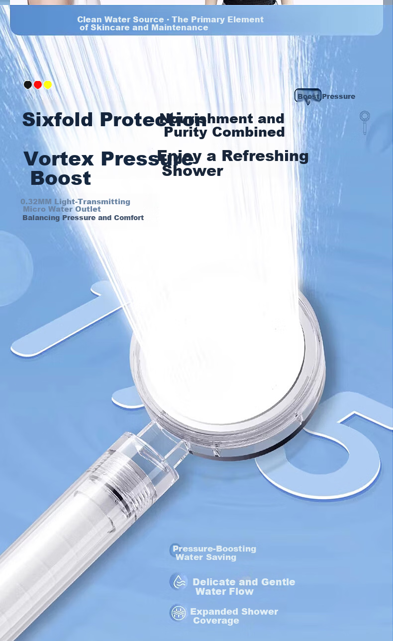JROR [Germany] Shower Head Bathroom High-Pressure Filter Thermostatic Large Flow Handheld Shower Head 15