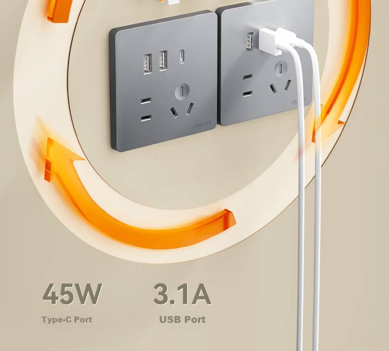 DELIXI CD821 Series 16A Three-Prong Air Conditioner Socket Star Silver Large Panel Switch Socket Panel 25
