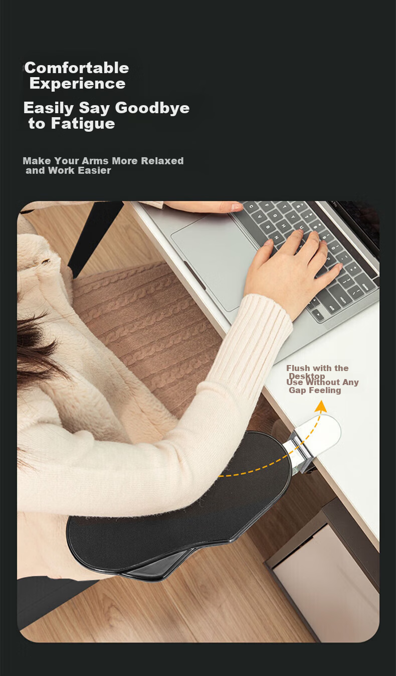 Beishi Computer Armrest Stand Adjustable Desk Extension Mouse Wrist Pad Arm Support ZT-01H 9