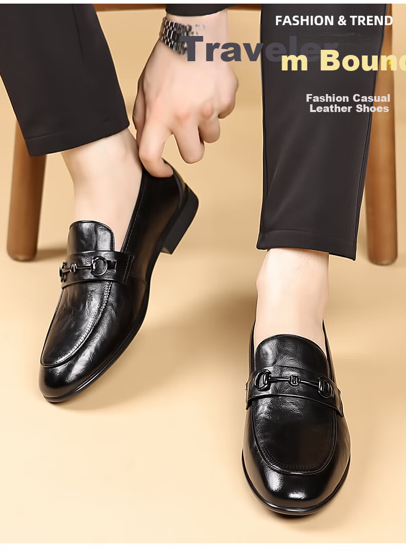 MULINSEN Men's Business Casual Slip-On Loafers Formal Wedding Shoes SHW851050 5