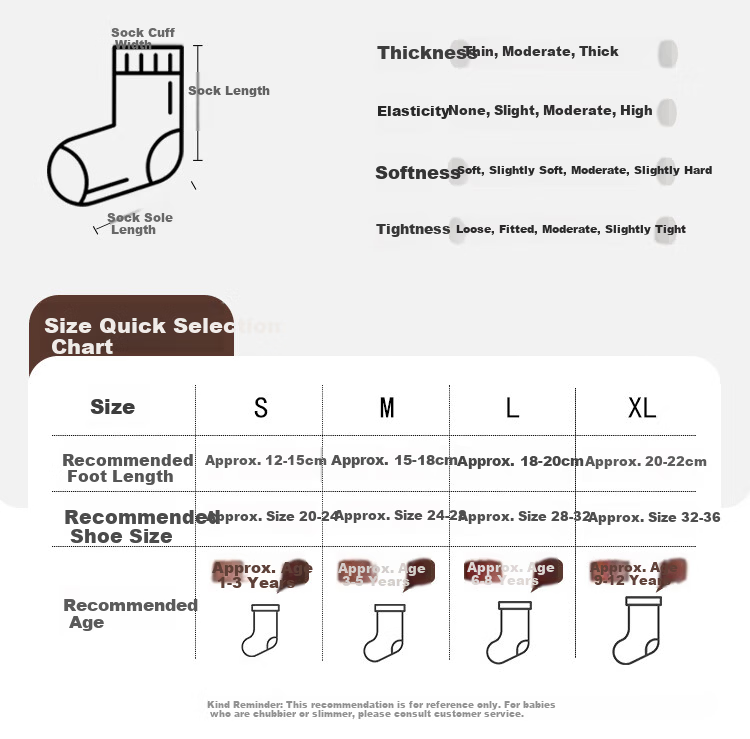 Miiow 5 Pairs Children's Socks Autumn Winter Cotton Baby Girls Mid-Calf Princess Odor-Resistant Sweat-Absorbing Socks 3