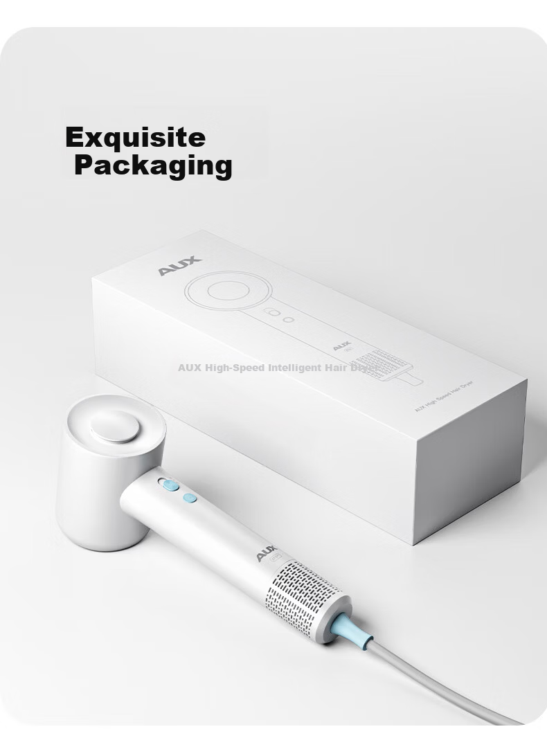 AUX High-Speed Hair Dryer Home Hair Care Negative Ion Quiet Electric Hair Dryer for Men and Women Damage-Free Powerful Fast Drying Hair Blower G01 24