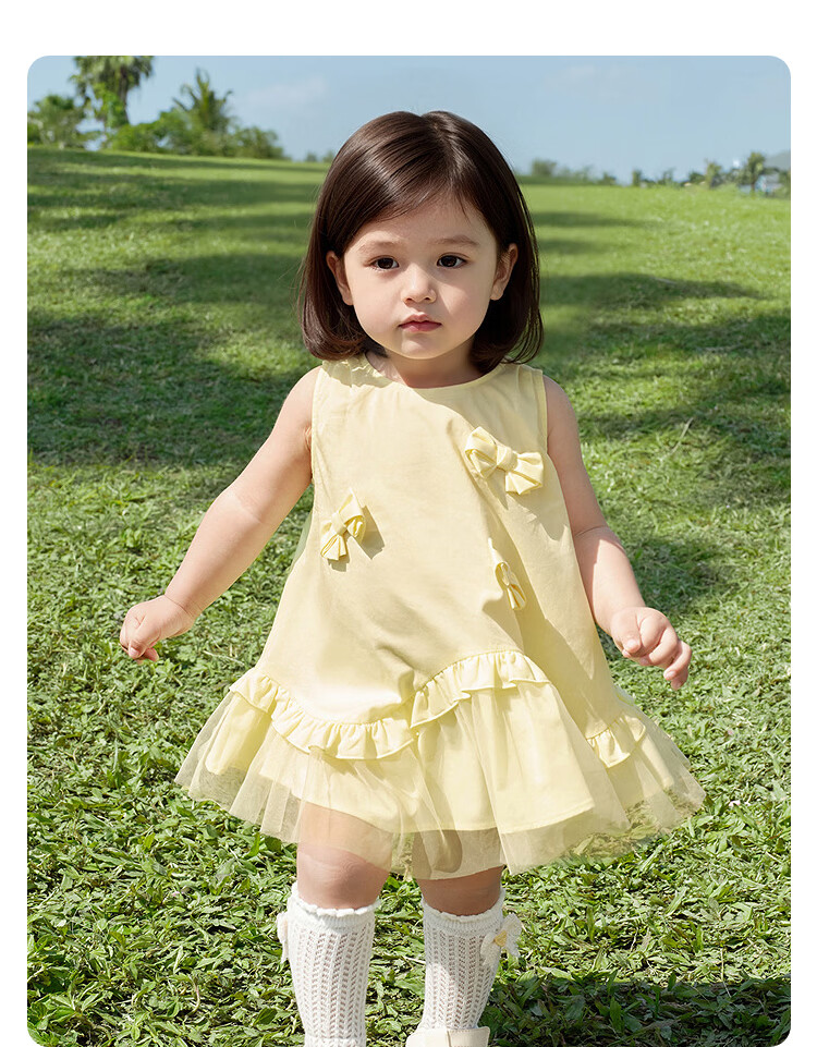 Balabala Baby Dress Infant Dress Children's Princess Dress 2026 New Summer Breathable Sweet Mesh Splicing 21