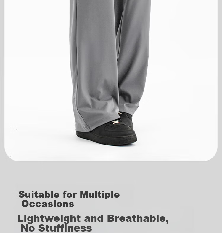 Yiershuang Men's Spring Summer Cotton Sleep Pants Casual Wearable Antibacterial Mite-Resistant Loose Comfortable 100% Cotton Home Pants 14