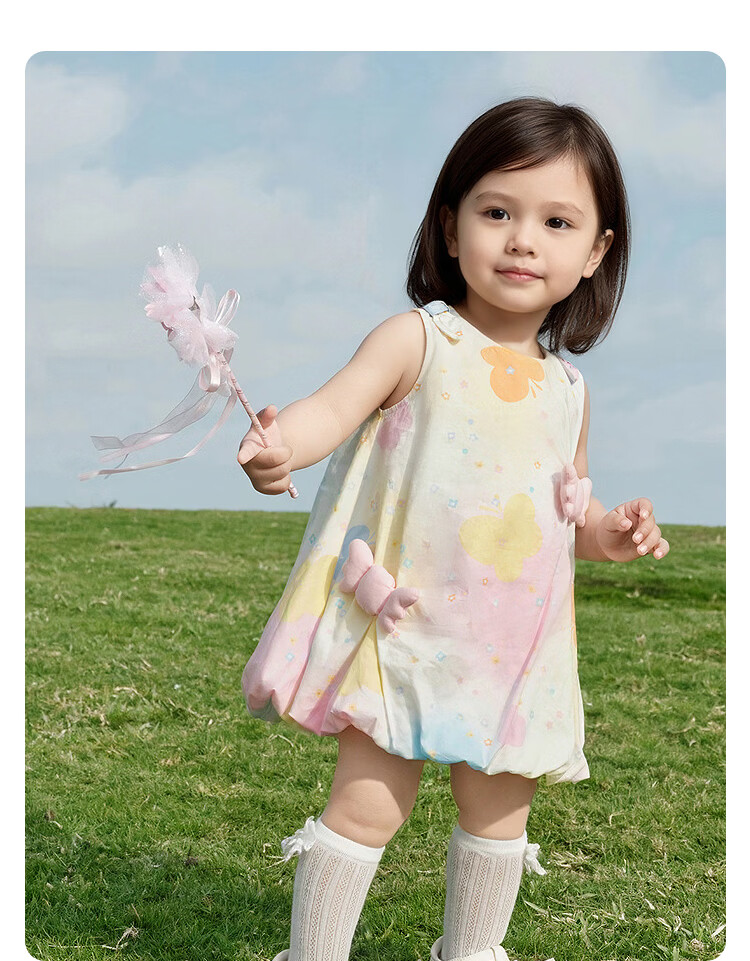 Balabala Kids Dress Baby Skirt 2026 Summer New Girls Toddler Flower Bud Dress Sweet Princess Cute 21