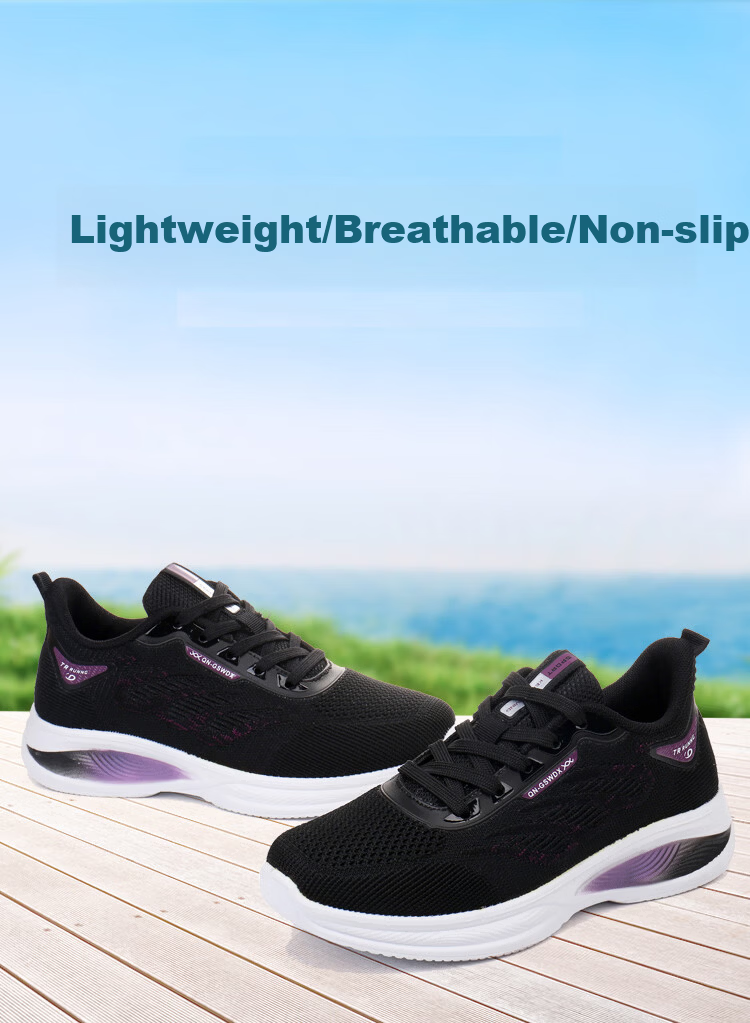 BURUIJING Spring Autumn Old Beijing Cloth Shoes Women Sneakers Mom Casual Shoes 78810 Black 37 2