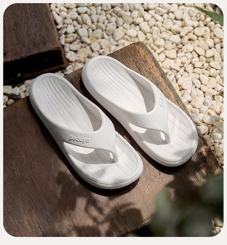 Beiduo Yang Men's Summer Anti-Slip Durable Outdoor Flip Flops EVA Beach Sandals Women's Palace Red Size 44-45 10