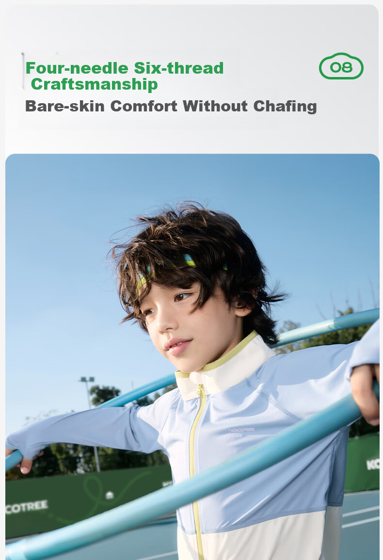 Kocotree KK Tree Kids Sun Protection Jacket Cooling Breathable Baby Skin Jacket Boys Girls UV Protection Coat 20