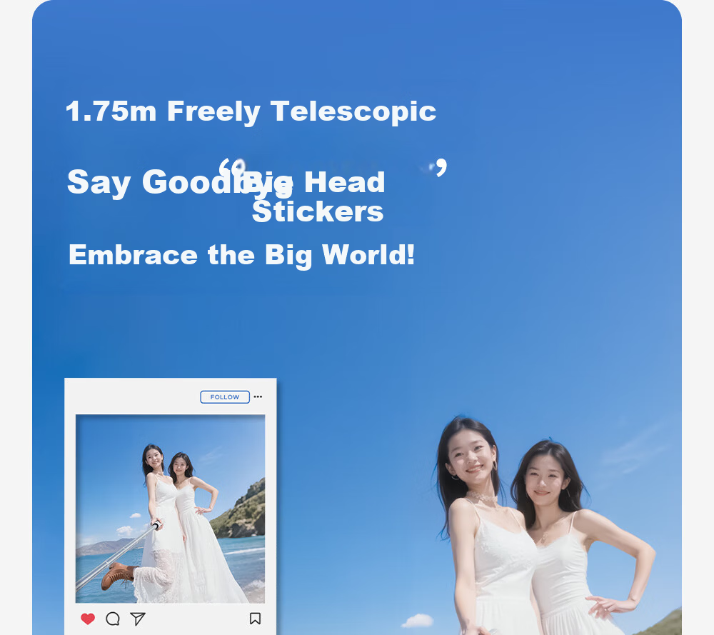 K&F CONCEPT Mobile Phone Selfie Stick Tripod AI Stand Portable Travel Selfie Tool 360-Degree Rotating Fully Automatic Multifunctional Portable Concert Shooting 10