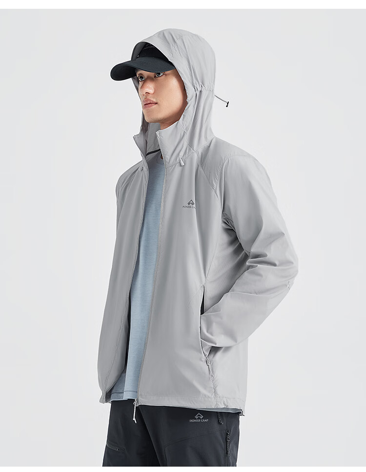 Toread Men's Summer Outdoor Lightweight Sun Protection Jacket Loose Fit Hooded UV Protection Skin Jacket 13