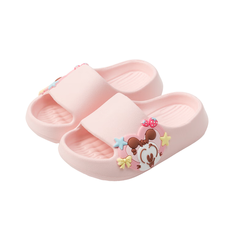 BOBDOG Kids Slippers Girls Baby Indoor Outdoor Soft Sole Cute Cartoon Non-Slip Sandals Pink Size 150