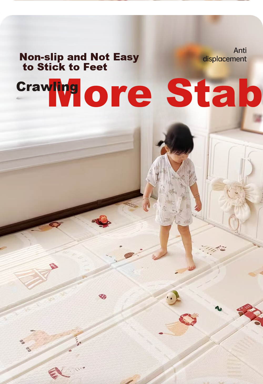 Maruya Baby Crawling Mat Thickened Home Use XPE Foldable Mat 1.5x1.8m 2.5CM - Party 21