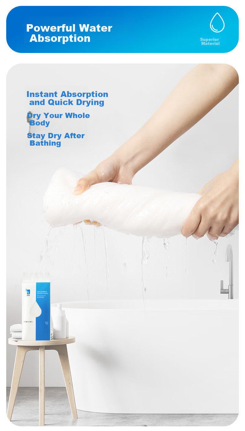 ITO Disposable Bath Towels, 3 Packs, 160*80cm, Thickened And Enlarged, for Both Dry And Wet Use, Hotel Outdoor Portable Travel Set 7