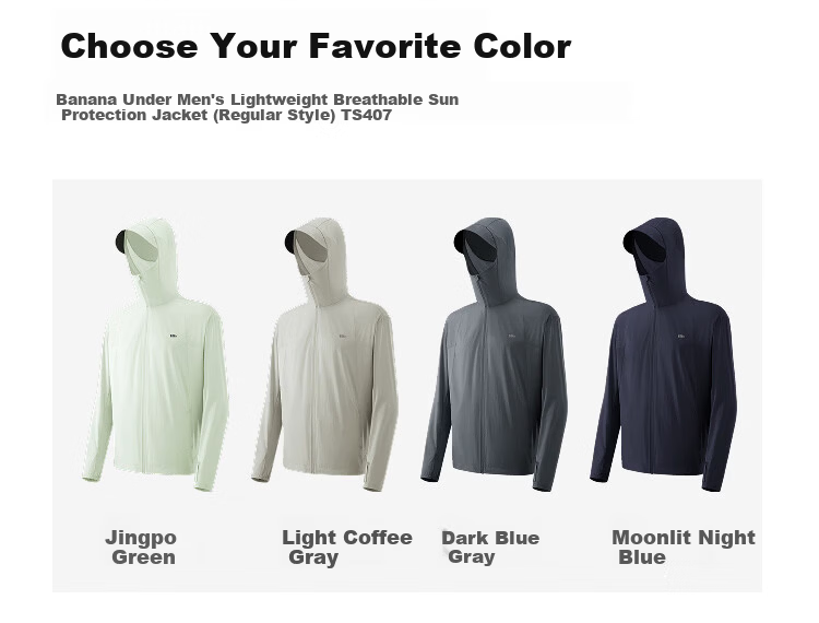 Beneunder Men's Sunscreen Jacket Thin Skin Jacket Ice Silk UV Protection Cooling Breathable Outdoor TS407 Light Coffee Gray 2XL 23