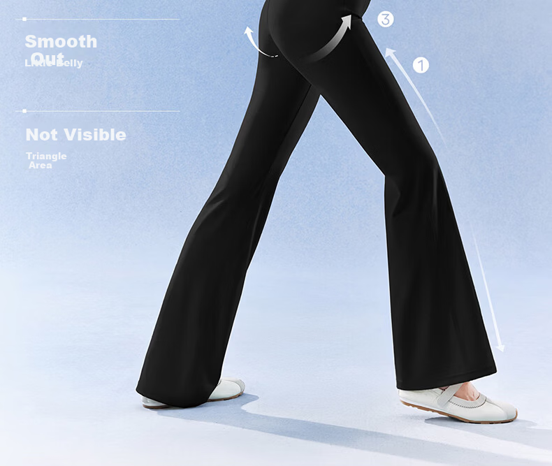SIINSIIN Yang Mi Style 2026 Spring Autumn New Flared Yoga Pants Women's Shark Flare Trousers 7