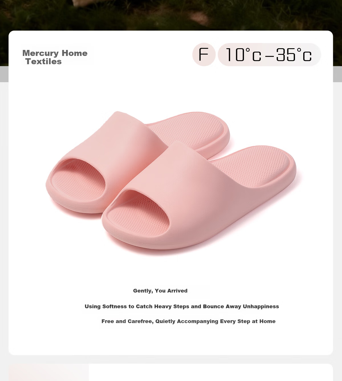 Mercury Home Textiles Antibacterial Slippers Men's Summer 2026 New Indoor Bathroom Couple Soft Sole Beach Sandals Women's 2