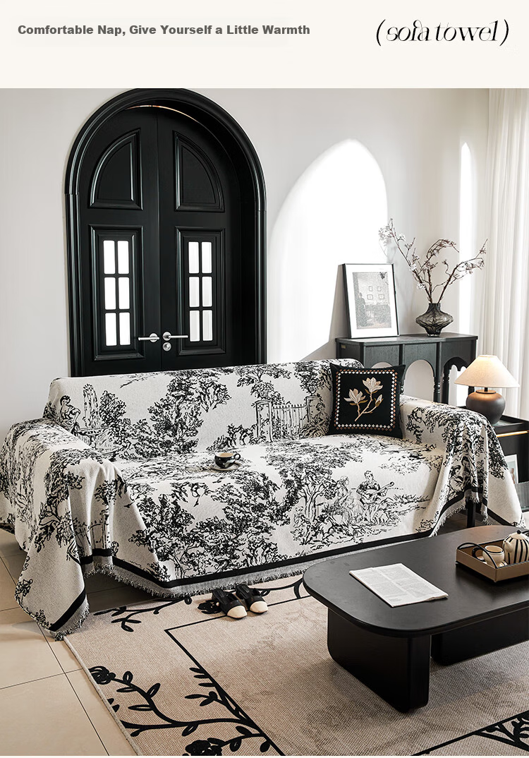 Saint Valentine Chenille Sofa Cover Full Coverage Slipcover Sofa Cushion Four Seasons Universal Non-Slip Blanket 180*380 20