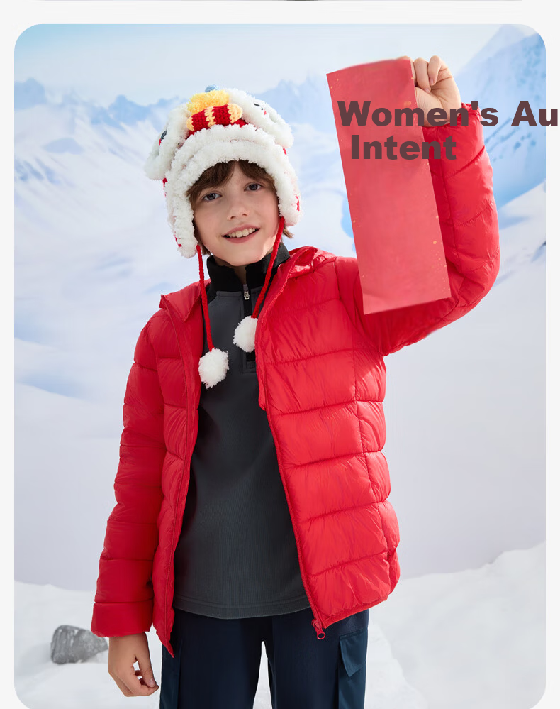 Baleno Kids Cotton Jacket 2025 Winter New Lightweight Hooded Cotton Coat for Boys and Girls Warm Inner Lining 9