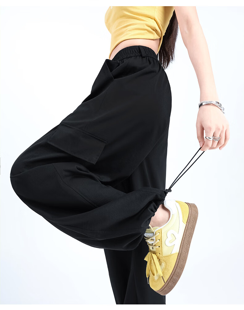 Borui Women's Work Pants 2026 New Summer Casual Thin Quick-Dry Wide-Leg Banana Jogger Pants 19