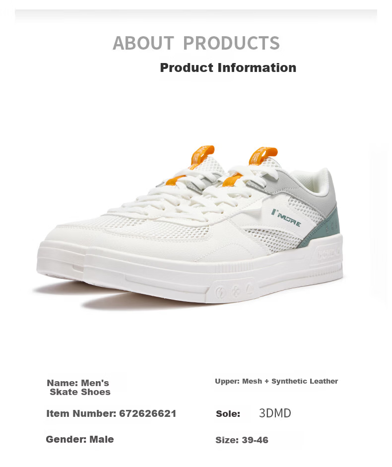 361° Men's Sports Shoes Spring Summer Breathable Classic Retro Versatile Thick Sole Casual Sneakers 672626621-1 20