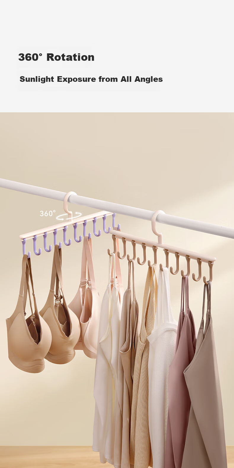 EACHY Household Multifunctional Clip Hook Dual-Use No-Trace Kitchen Bathroom Towel Underwear Drying Clips White*10 8