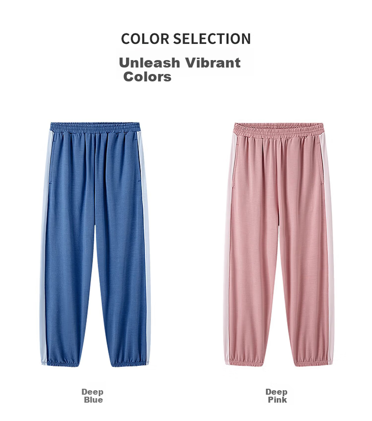 THREEGUN Children's Cooling Modal Antibacterial Long Pants T60035B01 Dark Blue 165 16