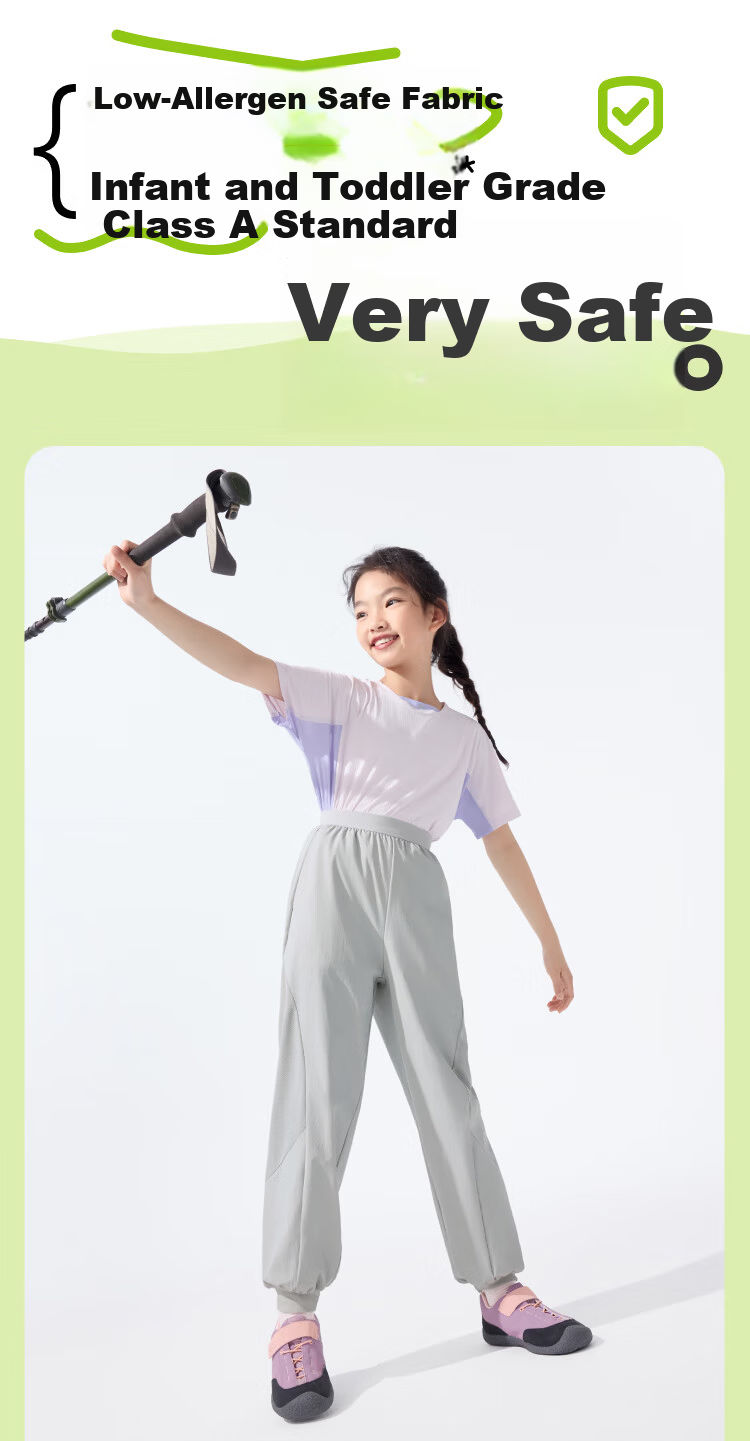 Beneunder Kids Pants Boys and Girls Sun Protection Mosquito Repellent Breathable Outdoor Pants MR49324 Soft Smoky Purple 140 6