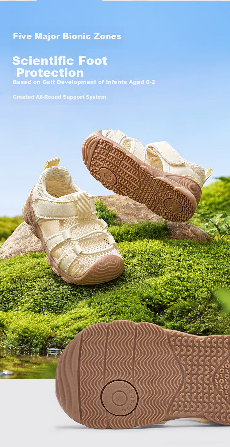 Balabala Kids Functional Shoes Toddler Walking Shoes Boys Girls Sandals 2026 Summer New Lightweight Comfortable Non-slip Durable 3