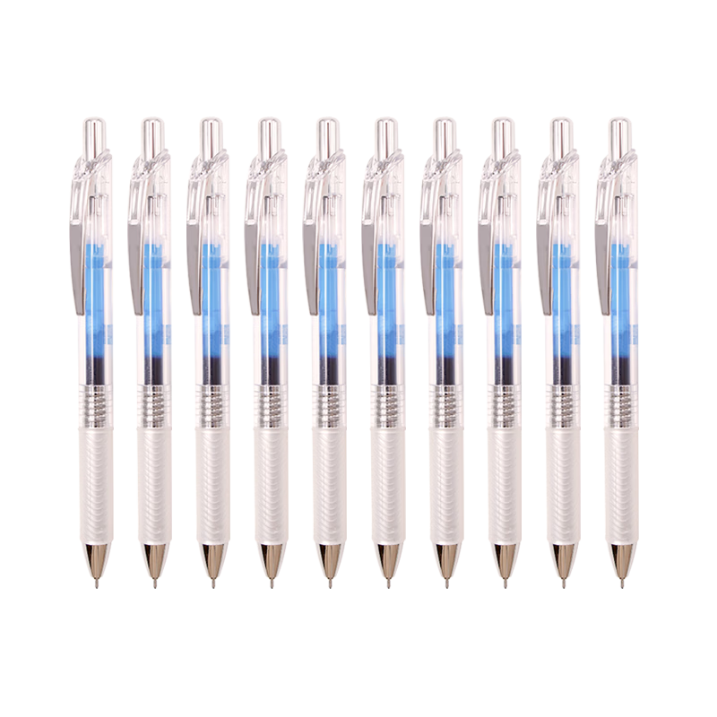 Pentel BLN75TL Retractable Blue Gel Pen 0.5mm Needle Tip Quick-Dry Water-Based Ink Business Student Stationery Blue 10pcs/Box
