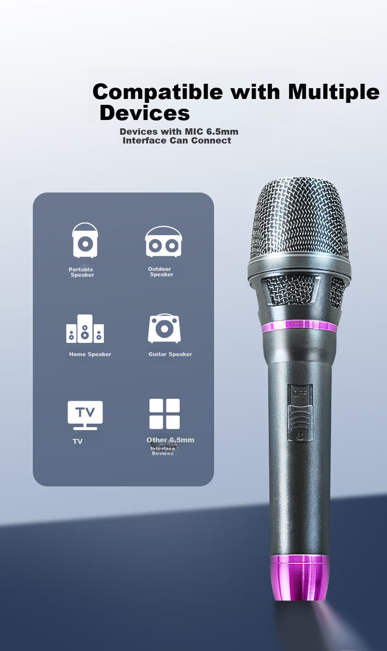 SADA Wired Dynamic Microphone Dual Set Professional Home KTV Singing Recording Karaoke Conference Speech TV Sound Microphones 1 Pair 9