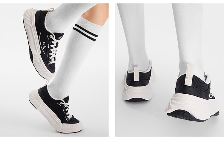 FILA Official Women's Shoes FOSSO 1+ Canvas Shoes 2026 Summer Rock Walking Shoes 1+ Fashion Casual Shoes 29