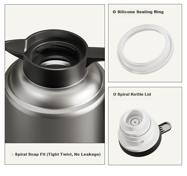 NRMEi Large Capacity Insulated Thermos Flask 72-Hour Heat Retention Stainless Steel 316 Tea Brewing Hot Water Pot 15