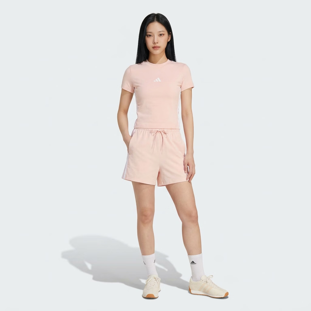 Adidas Women's Sports Style Series W 3S SJ BABY T Short Sleeve T-Shirt KD2343 Light Pink M 4