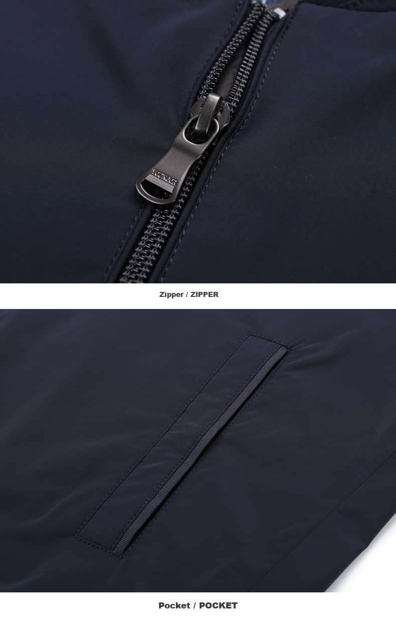 YOUNGOR 26 Spring New Casual Baseball Collar Trendy Short Ultra-Thin Jacket Navy 170/92A 10
