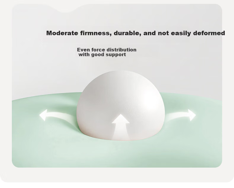 EVOCELER Baby Shaping Pillow Newborn Silicone Head Shaping Pillow 0-6-12 Months All-Season Baby Pillow 22