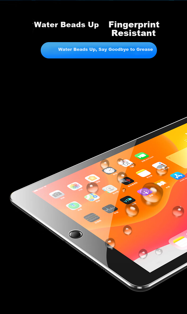 Shihan Compatible with Apple IPad 11th Generation A16 Chip, 10.9-Inch Tablet Tempered Glass Screen Protector, 10th Generation HD Film, Anti-Fingerprint, Full-Screen Fit, Protective, Original Machine Color, Shockproof, Scratch Resistant 4