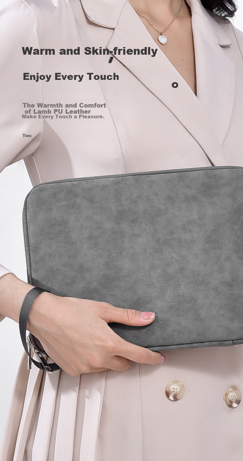 DiyiGongfang IPad Storage Case, 9/11 Inch Large Capacity Business Travel Data Cable Organizer, Casual Lightweight Travel Tablet Protective Cover, Galaxy Gray 3