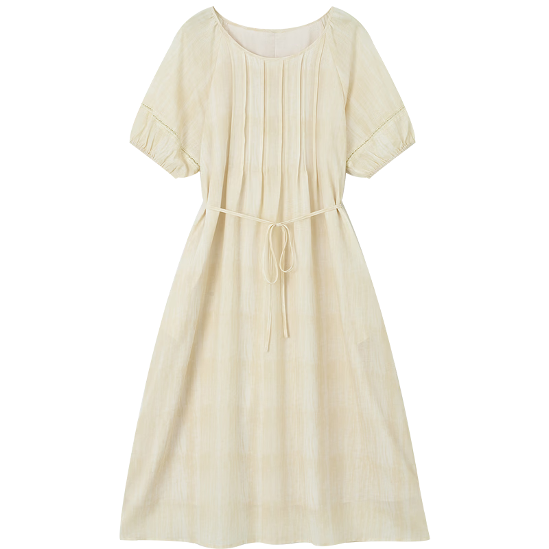 Demana Elegant Urban Summer Sweet Style Lace Splice Floral Print A-Line Slimming Conceal Dress for Women Premium Quality