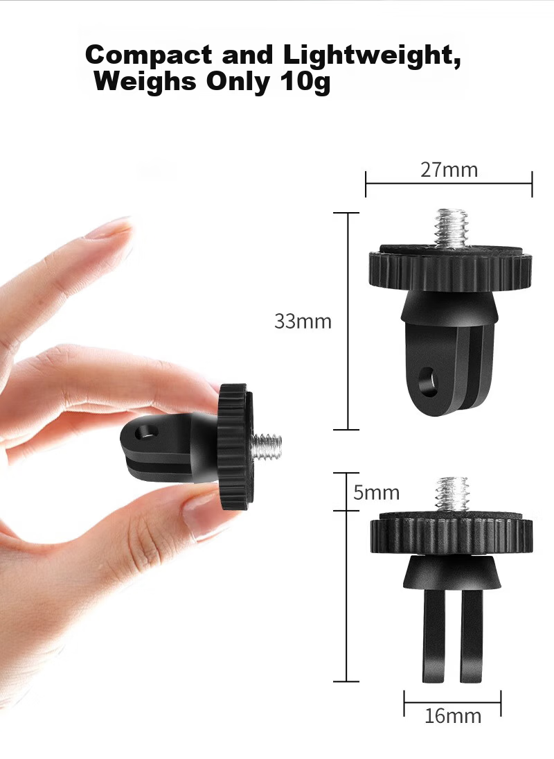BIAZE Compatible with DJI Pocket 3 Accessories, Yingshi 360x5/x4/x3 Adapter, GoPro And Other Action Camera 1/4 Adapter, JS101 2