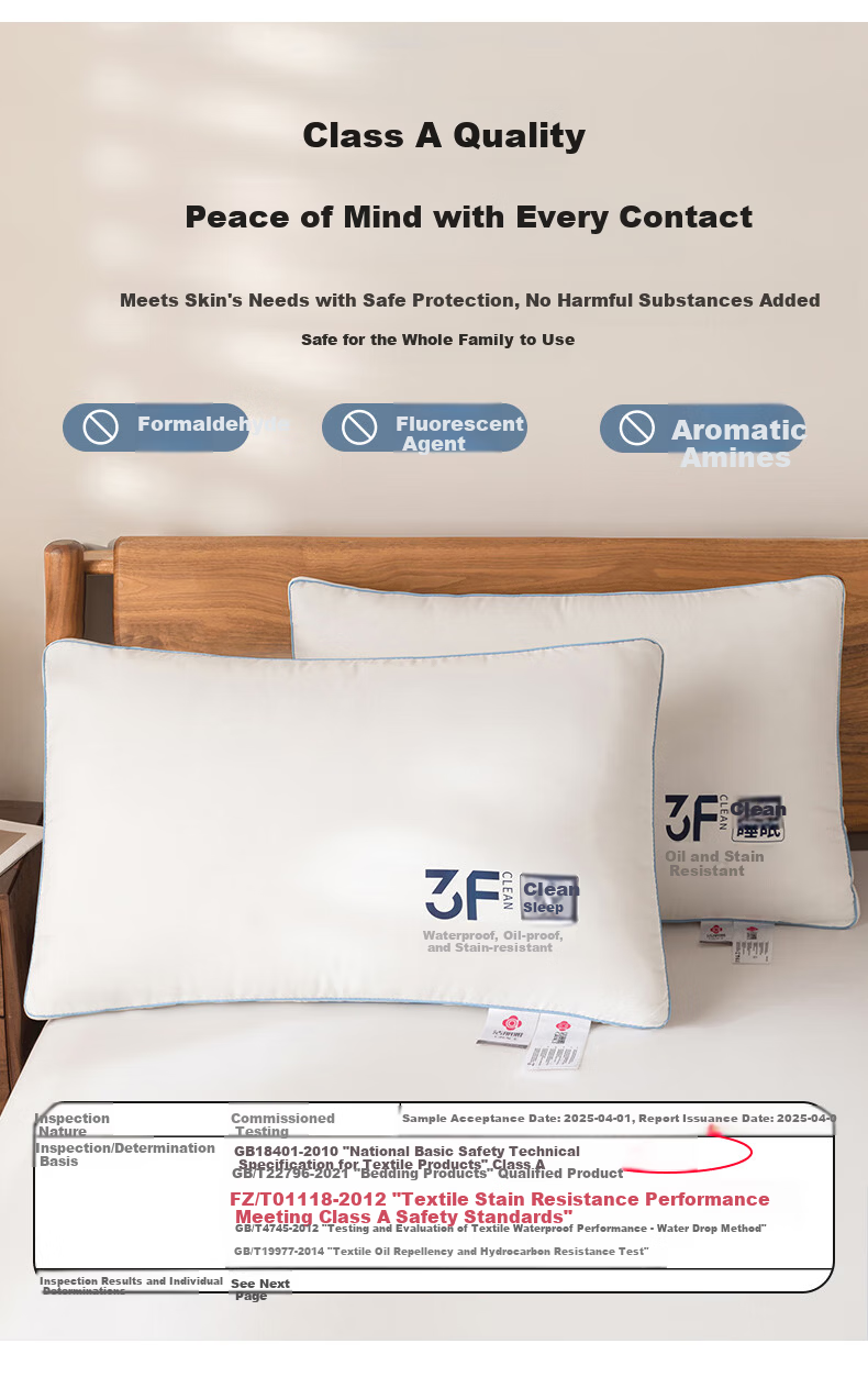 Grace Class A Three-Proof Deep Sleep Star Hotel Pillow Core Neck Support Pillow Core Home Use Single Piece 7